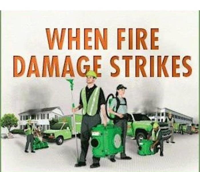servpro fire damage cleaning crew