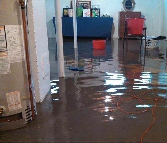 storm flooded commercial property